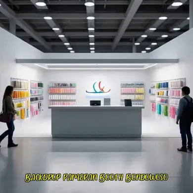 Backdrop Pameran Booth Bondowoso